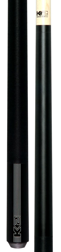 K2 Black/Gray Sport Pool Cue with 12.50mm LD Shaft