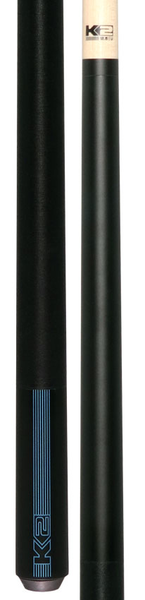 K2 Black/Blue Sport Pool Cue with 12.50mm LD Shaft