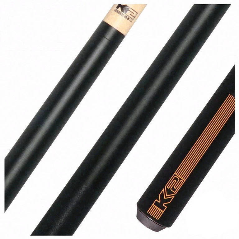 K2 Black/Yellow Sport Pool Cue with 12.50mm LD Shaft