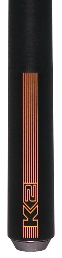 K2 Black/Yellow Sport Pool Cue with 12.50mm LD Shaft