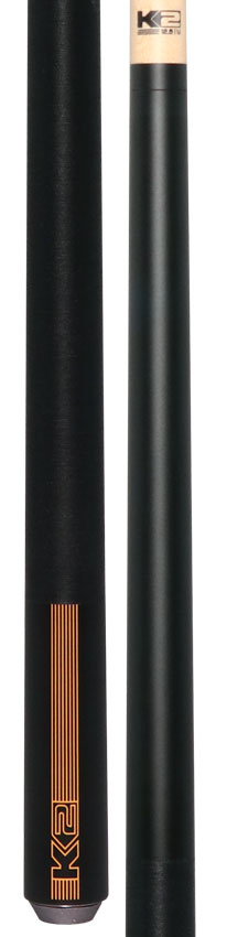 K2 Black/Yellow Sport Pool Cue with 12.50mm LD Shaft
