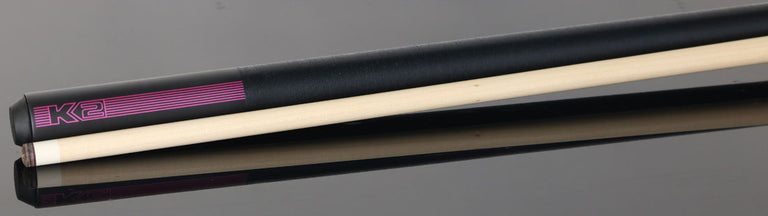 K2 Black/Pink Sport Pool Cue with 12.50mm LD Shaft