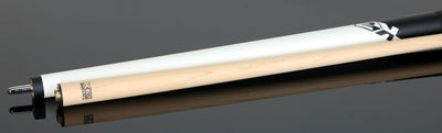 K2 Matte White Play Cue with Leather Wrap and LD 11.75mm Shaft - KLCWH