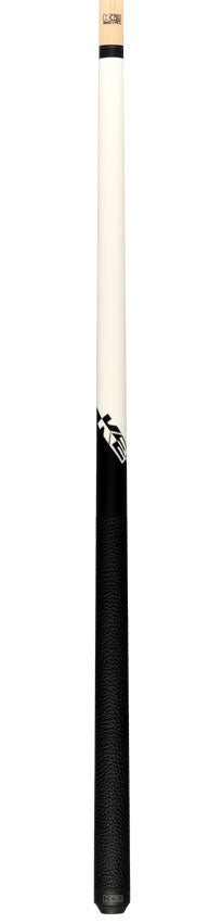 K2 Matte White Play Cue with Leather Wrap and LD 11.75mm Shaft - KLCWH