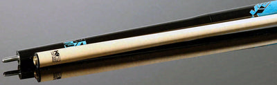 K2 Black and Blue Curly Maple 6 in 1 No Wrap Break/Jump Pool Cue