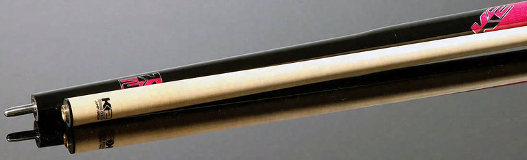 K2 Black Pink with Curly Maple 6 in 1 No Wrap Break/Jump Pool Cue