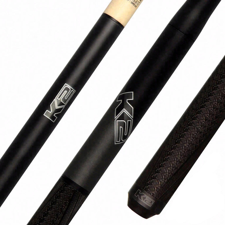 K2 Black and Gunmetal 5 in 1 Break/Jump Pool Cue - KLJBGM