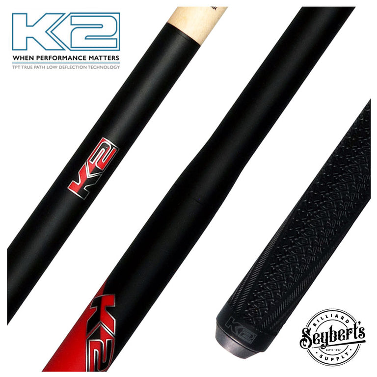K2 Black and Red 5 in 1 Break/Jump Pool Cue