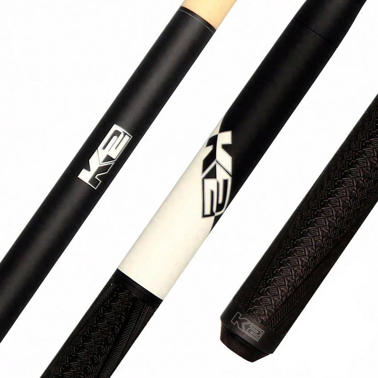 K2 Black and White 5 in 1 Break/Jump Pool Cue - KLJBWH