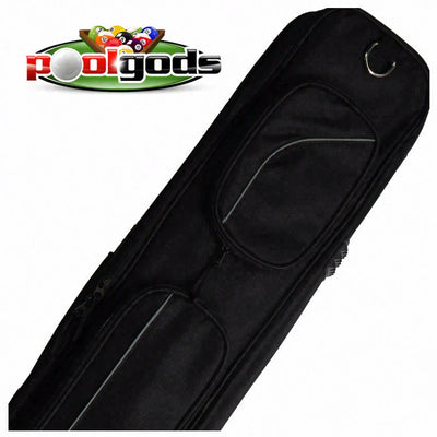 Pool Gods Black 3x4 Soft Pool Cue Case - PGS34BK