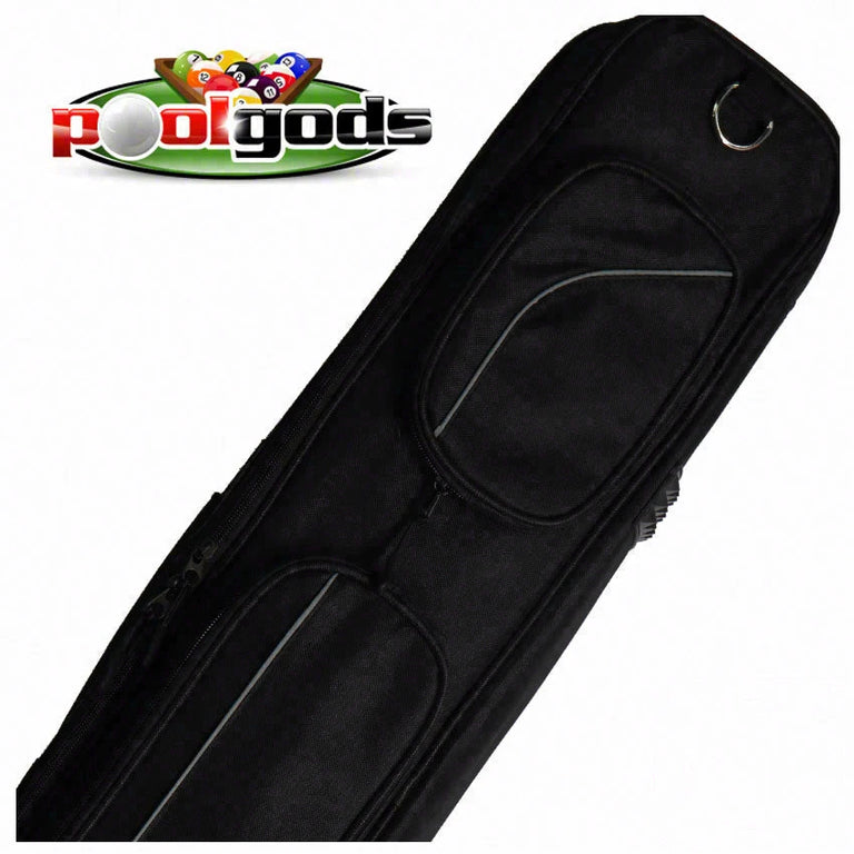 Pool Gods Black 3x4 Soft Pool Cue Case - PGS34BK