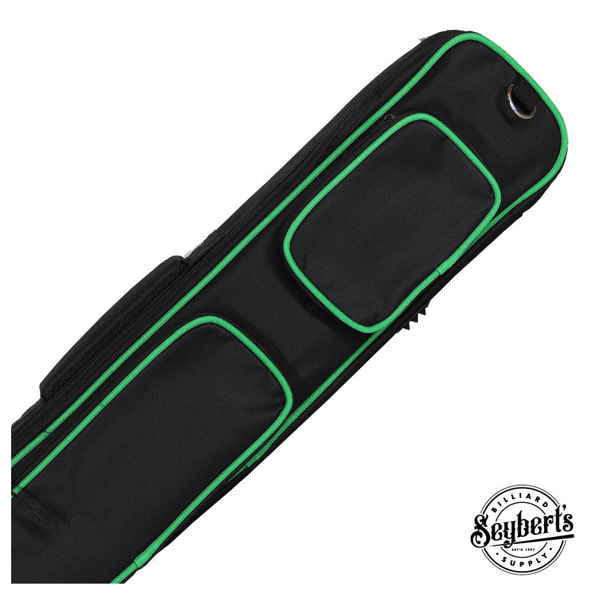 Xcel Butterfly Green 3x4 Soft Pool Cue Case - KXS34GN - Seybert's