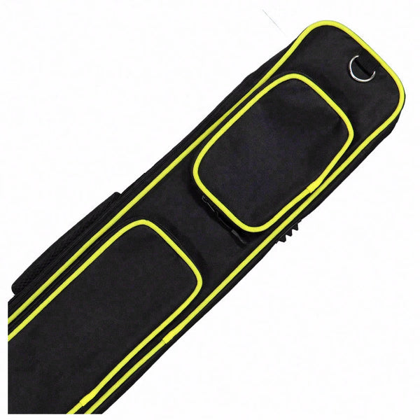 ★PELOVE★3B5Sキューケース★黄色★ Xcel Butterfly Yellow 3x4 Soft Pool Cue Case - KXS34YW - Seybert's