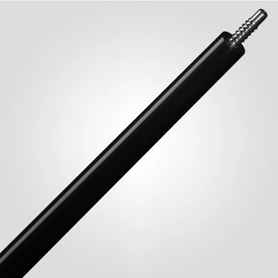 Rhino Luminax Series Jet Black No Wrap Pool Cue - RCLUMNWBK125
