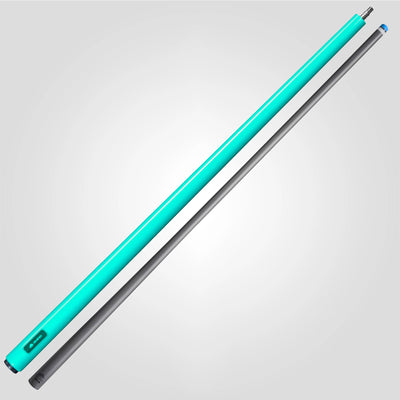 Rhino Luminax Series Tropical Turquoise No Wrap Pool Cue - RCLUMNWTUR125