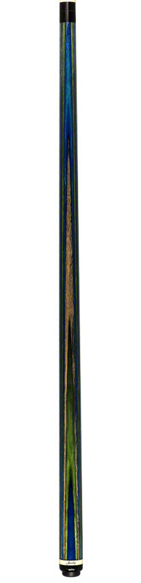 Jacoby Blue Green and Grey Laminated Pool Cue - LAMBLGNGY