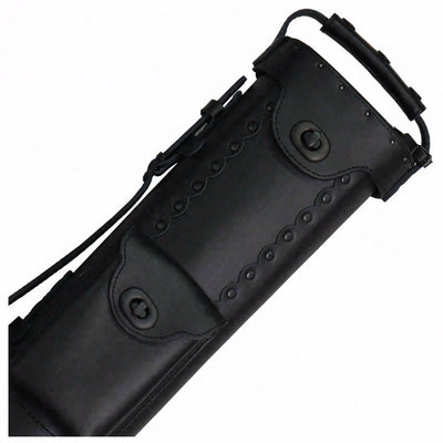 Instroke Leather Cowboy Black-Out 3x5 Pool Cue Case - LC3X5BO