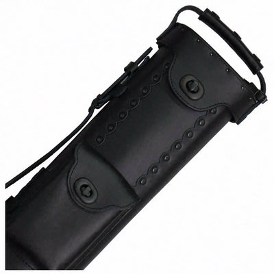 Instroke Leather Cowboy Black-Out 2x3 Pool Cue Case - LC2X3BO