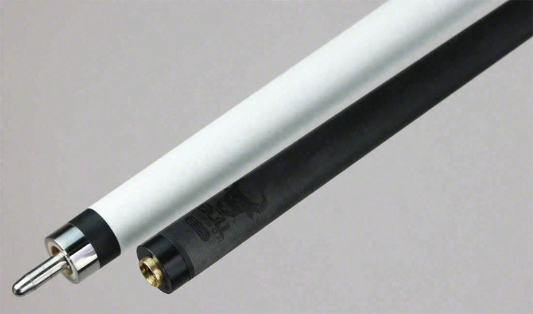 Bull Carbon White Pool Cue with Bull Carbon Shaft - LD15