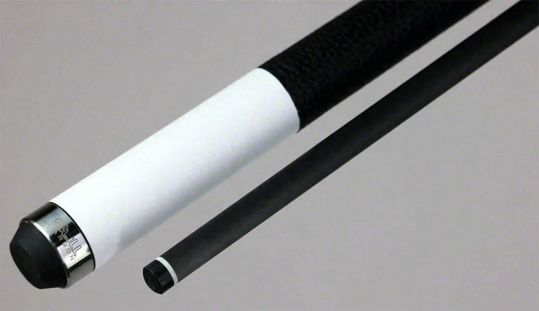 Bull Carbon White Pool Cue with Bull Carbon Shaft - LD15