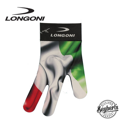 Longoni Right Hand Billiard Glove - Italian Flag