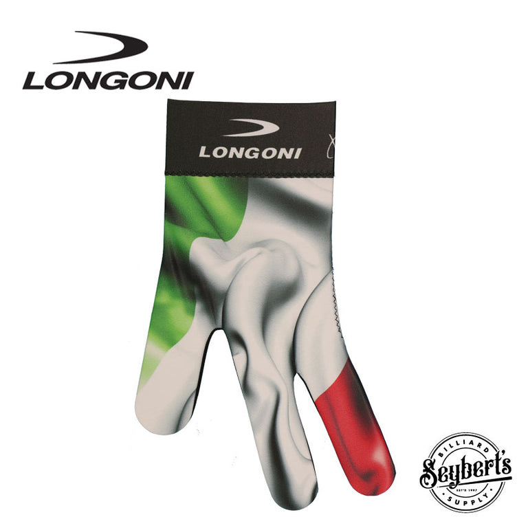 Longoni Left Hand Billiard Glove - Italian Flag
