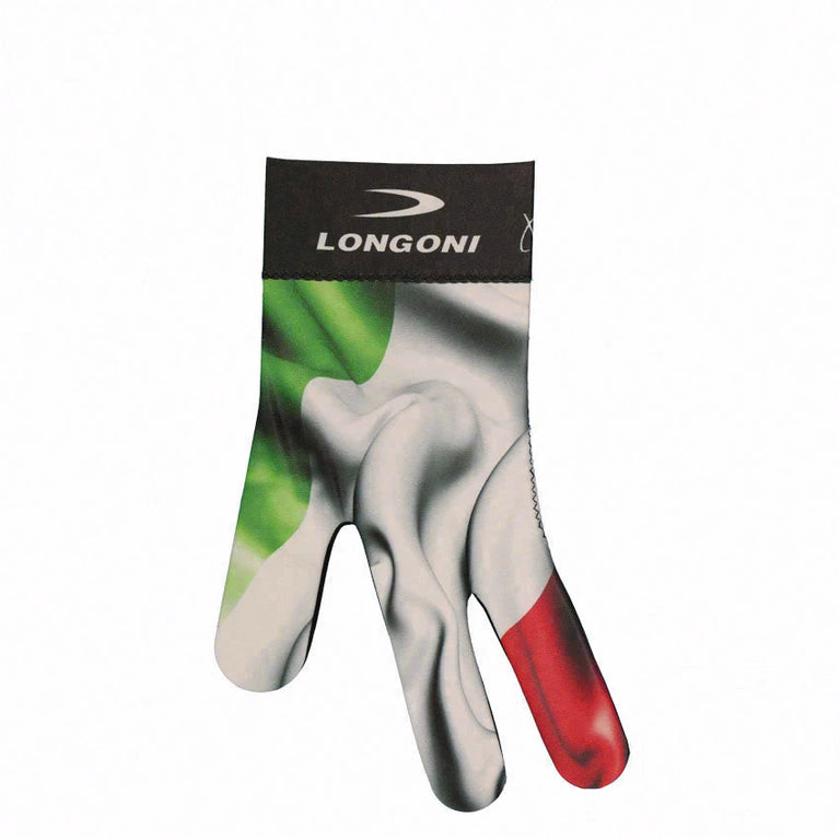 Longoni Left Hand Billiard Glove - Italian Flag