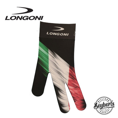 Longoni Left Hand Billiard Glove - Italian Flag 2