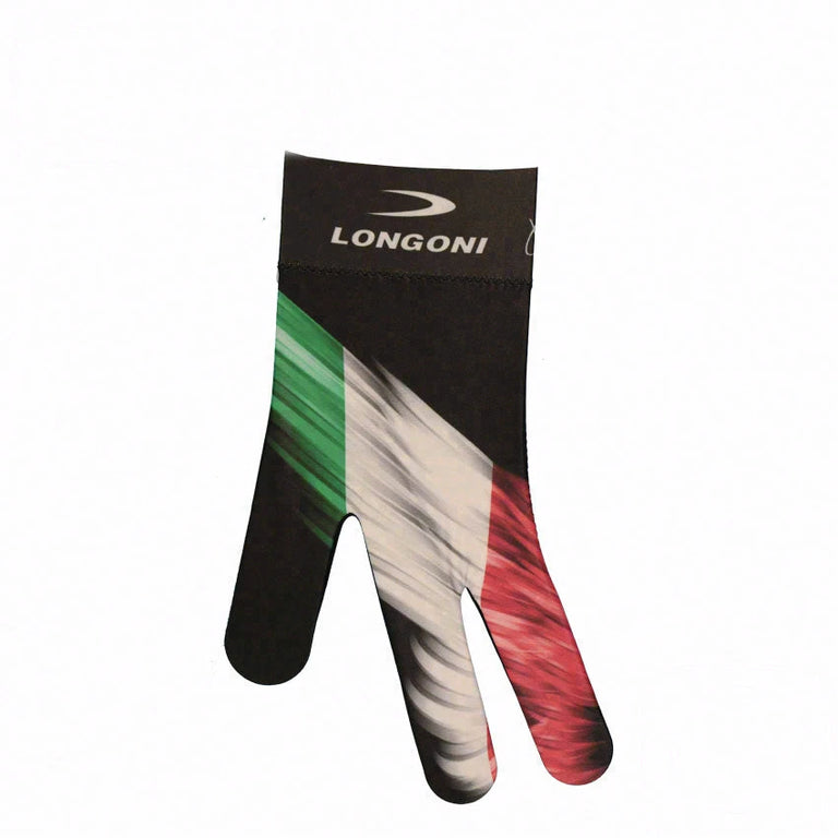 Longoni Left Hand Billiard Glove - Italian Flag 2