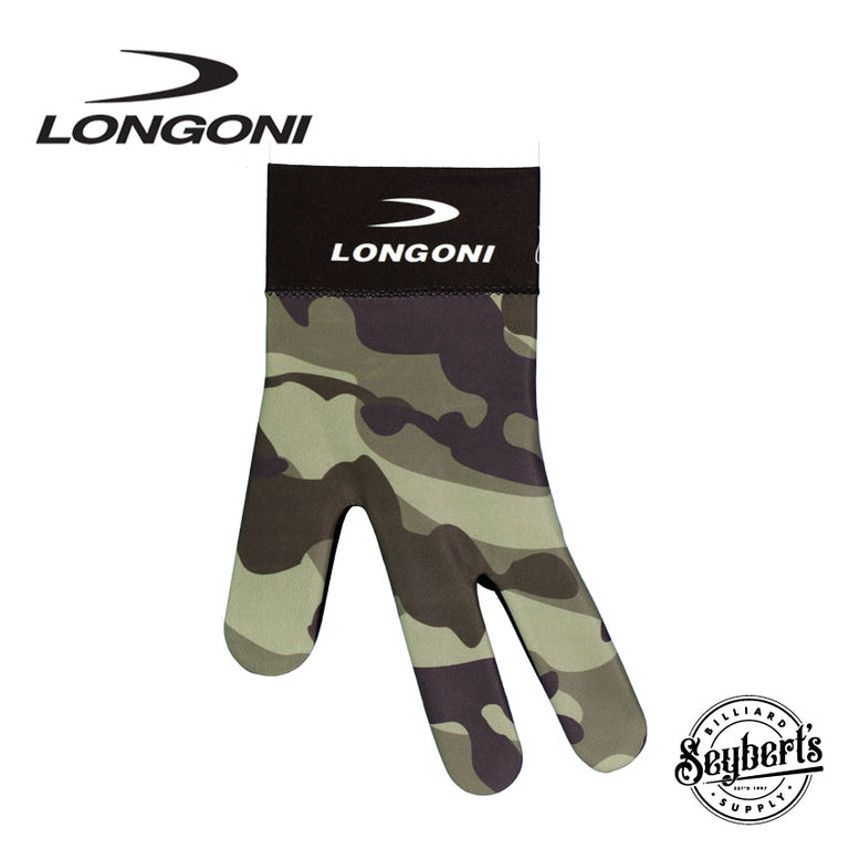 Longoni Left Hand Billiard Glove - Military Camo