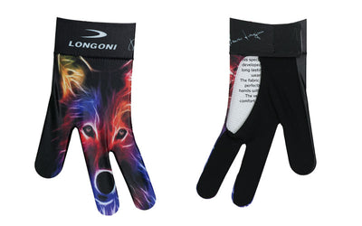 Longoni Left Hand Billiard Glove - Wolf