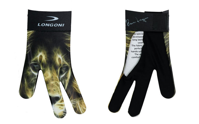 Longoni Left Hand Billiard Glove - Lion