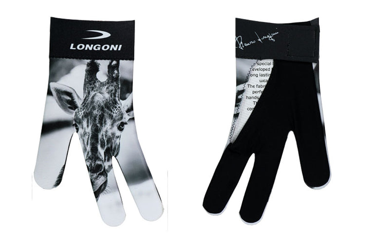 Longoni Left Hand Billiard Glove - Giraffe