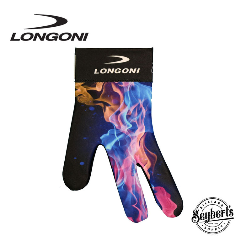 Longoni Left Hand Billiard Glove - Explosion Flames