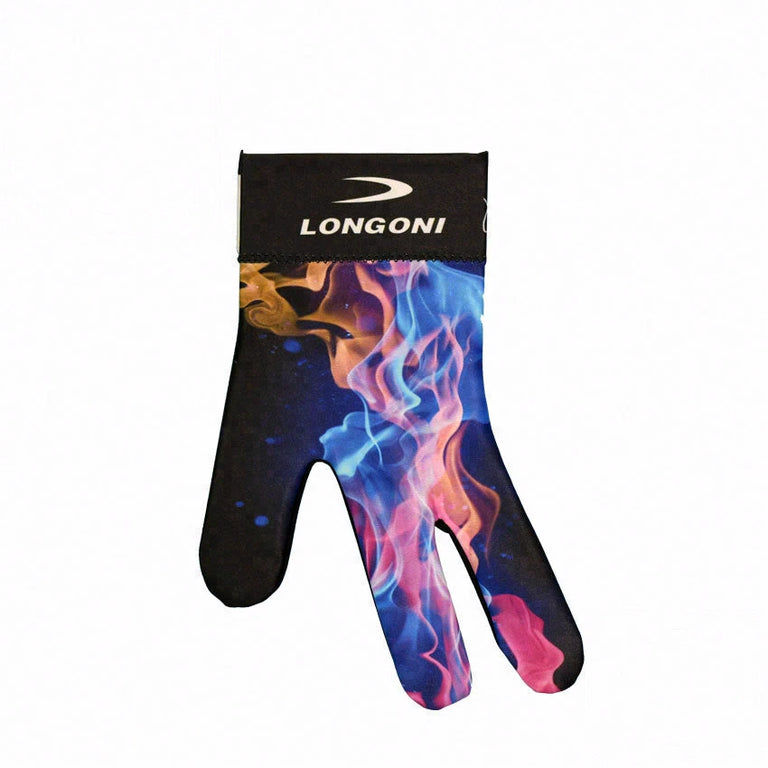 Longoni Left Hand Billiard Glove - Explosion Flames
