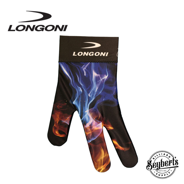 Longoni Left Hand Billiard Glove - Explosion Flames 2
