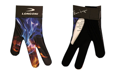 Longoni Left Hand Billiard Glove - Explosion Flames 2