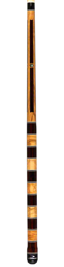 Longoni Stecca Pool Cue Mediterraneo With S2 and Luna Nera Shaft