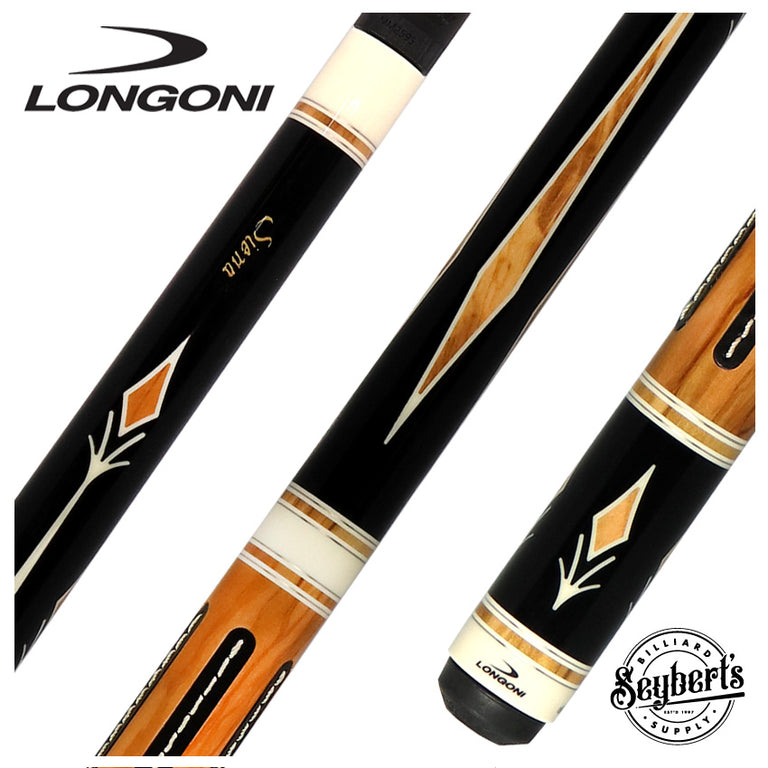 Longoni Sienna Pool Cue with Luna Nera American Pure Graphite Shaft - LG24440