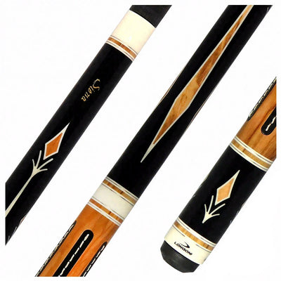 Longoni Sienna Pool Cue with Luna Nera American Pure Graphite Shaft - LG24440