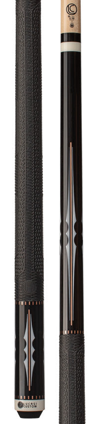 Lucasi Hybrid Midnight Black with 4pt Imitation Bone/Rose Gold