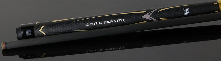 Little Monster Classic Gold Impact 56 inch Short Break Cue with Carbon Fiber Shaft