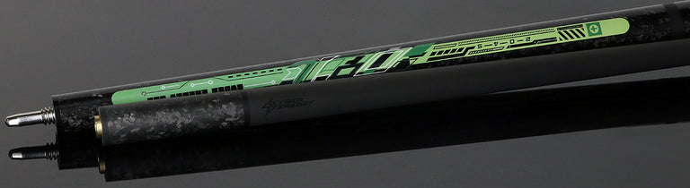 Little Monster Cyber Energy Environment Green No Wrap Break/Jump Cue with Carbon Fiber Shaft