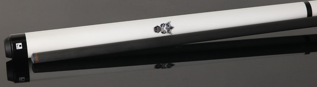 Little Monster White Egg No Wrap Break/Jump Cue with Carbon Fiber