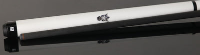 Little Monster White Egg No Wrap Break/Jump Cue with Carbon Fiber Shaft