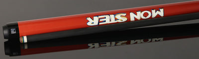 Little Monster Red Snake Graphic No Wrap Play Cue with Carbon Fiber Shaft