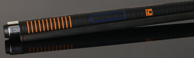 Little Monster Matte Black with Gray Graphic Sport Wrap Play Cue with Carbon Fiber Shaft