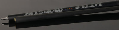 Little Monster Matte Black with Gray Graphic Sport Wrap Play Cue with Carbon Fiber Shaft