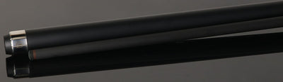 Little Monster Matte Black with White Points Graphic No Wrap Play Cue with Carbon Fiber Shaft