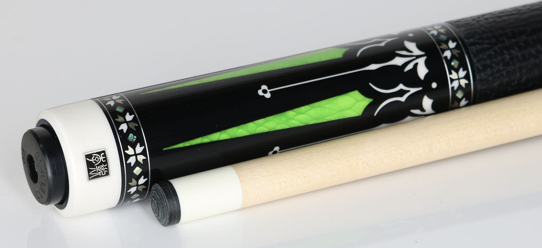 Cuelees Carefree 2 Pool Cue with Genuine Black Shark Skin Wrap